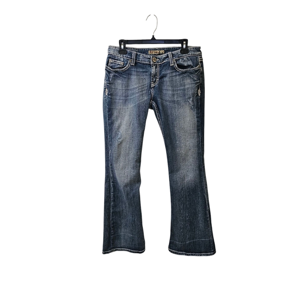 BKE Vintage Sabrina Bootcut Jeans Size 30 Low Rise Thick Stitch y2k Mall Grunge